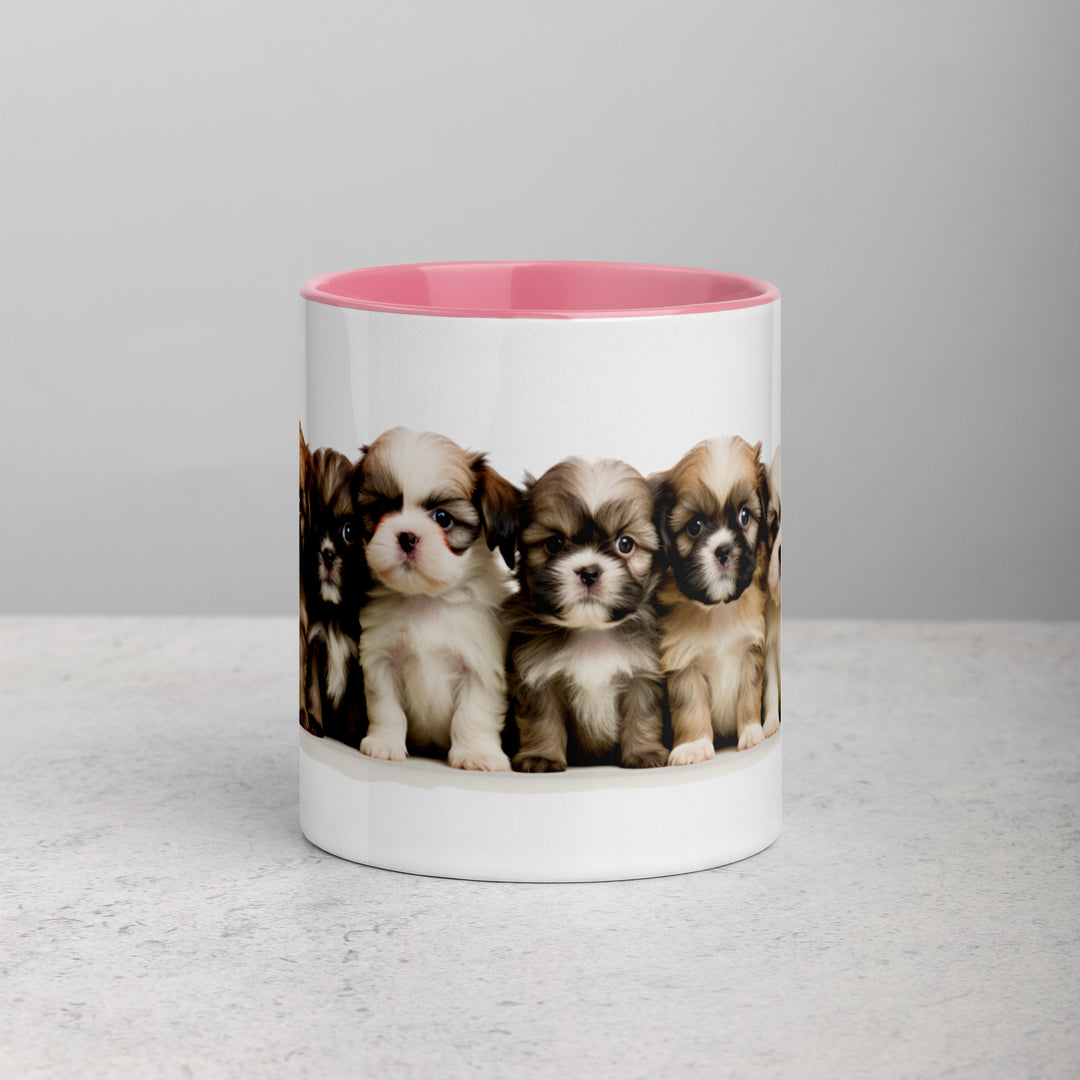 Shih-Tzu Puppies - Mug with Color Inside