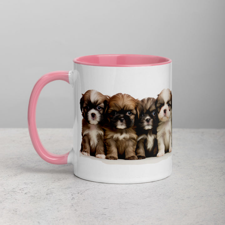 Shih-Tzu Puppies - Mug with Color Inside