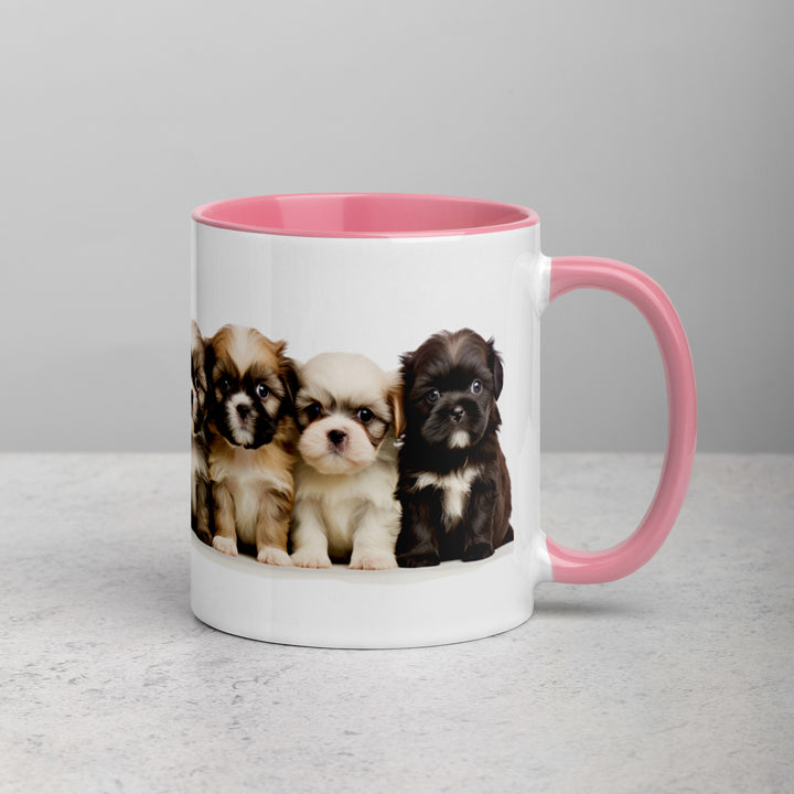 Shih-Tzu Puppies - Mug with Color Inside