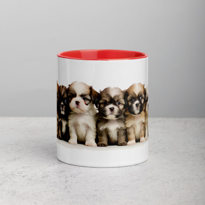 Shih-Tzu Puppies - Mug with Color Inside