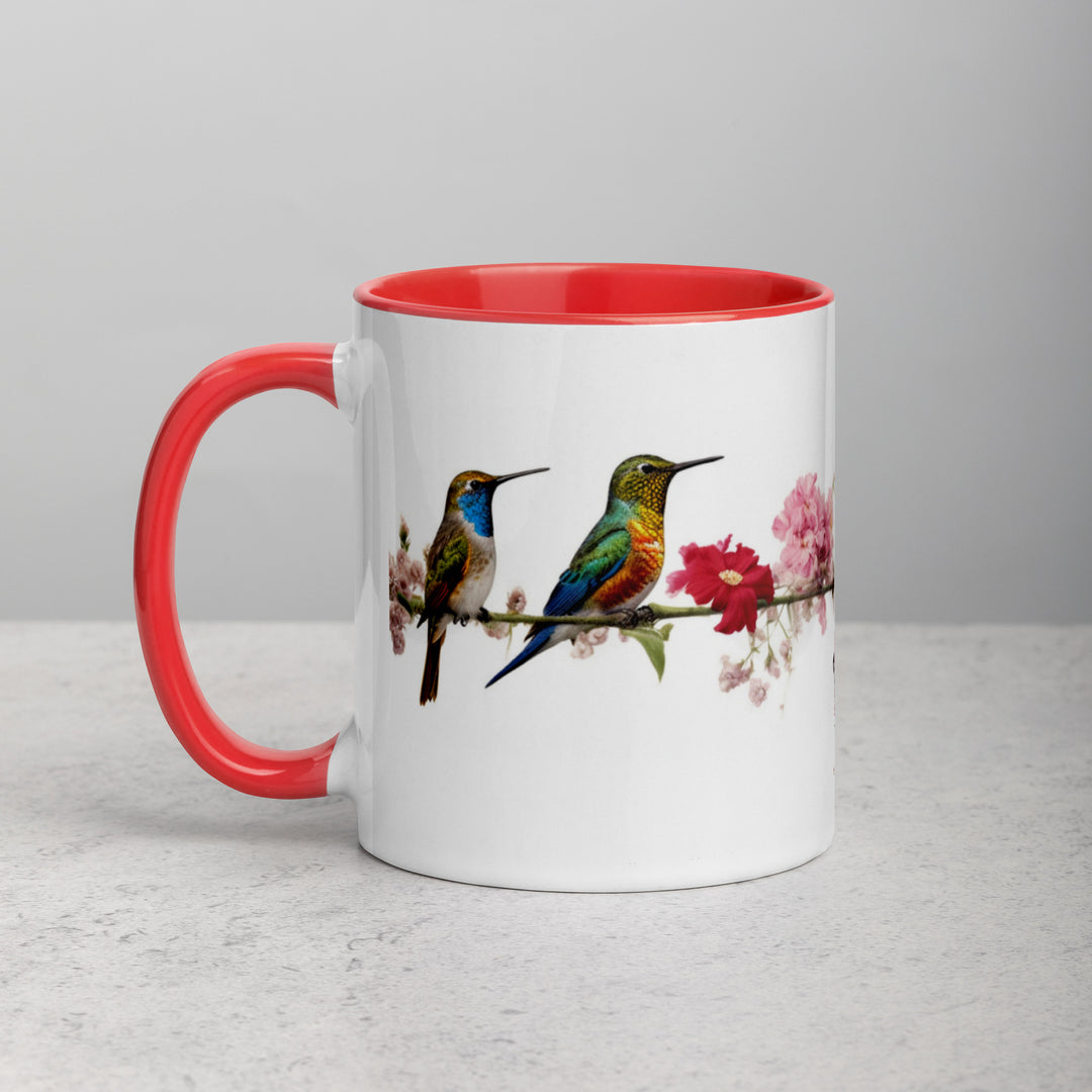 Birds on a Wire - Mug with Color Inside