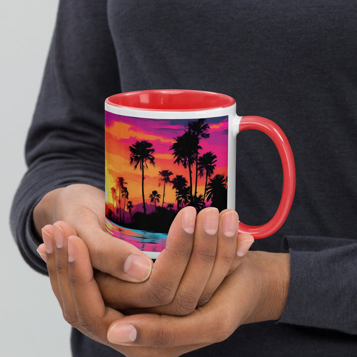 Sunset Beach Cool - Mug with Color Inside