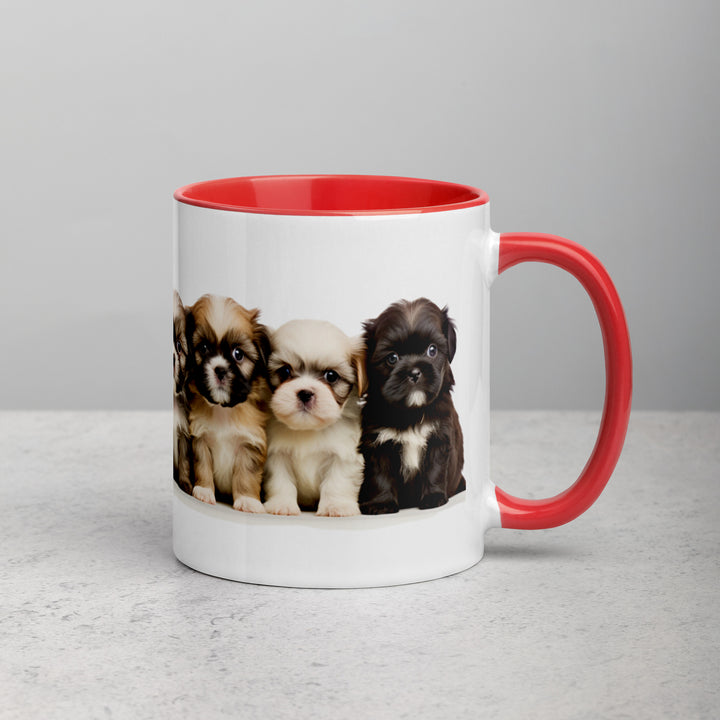 Shih-Tzu Puppies - Mug with Color Inside