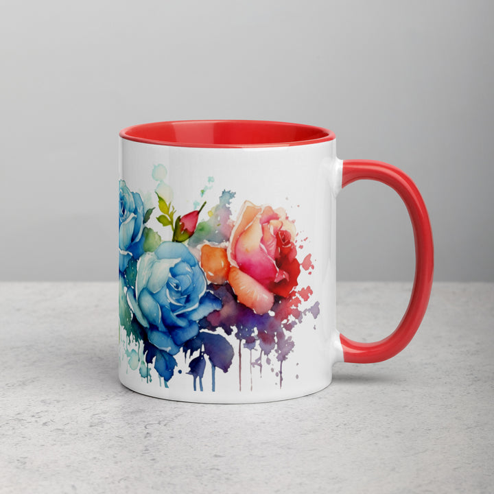 Roses - Mug with Color Inside