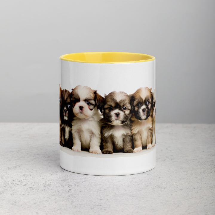 Shih-Tzu Puppies - Mug with Color Inside