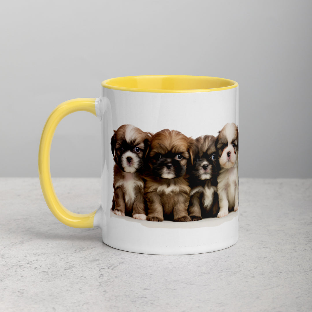 Shih-Tzu Puppies - Mug with Color Inside