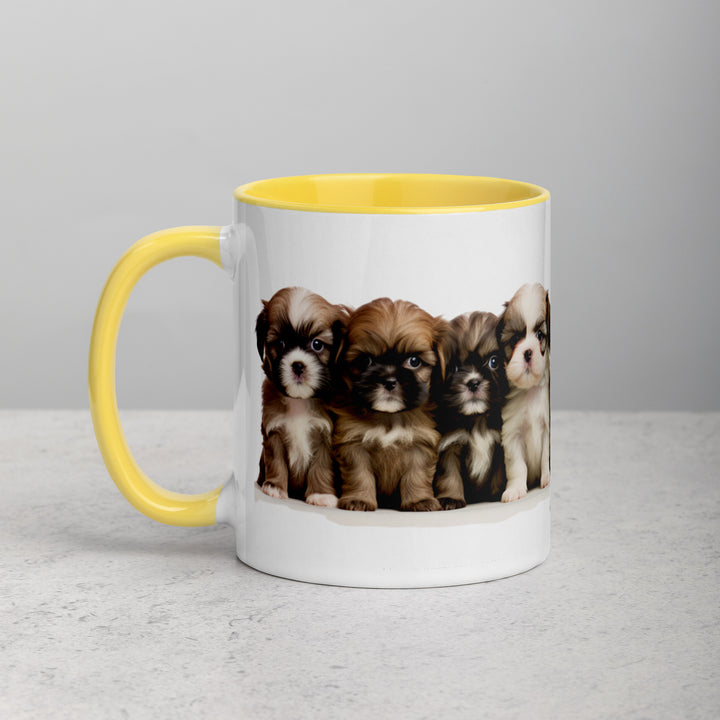 Shih-Tzu Puppies - Mug with Color Inside