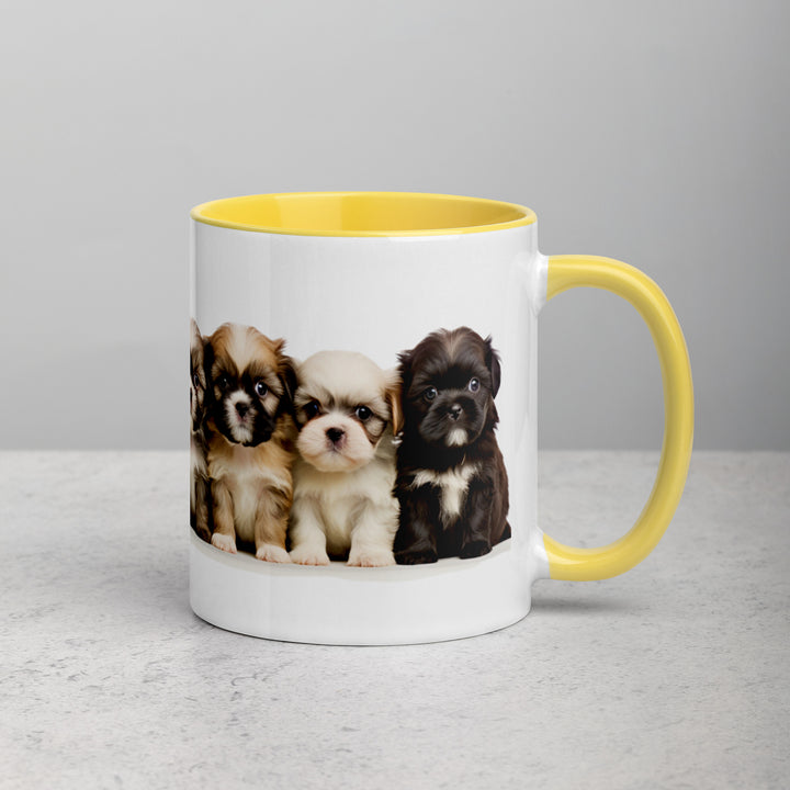 Shih-Tzu Puppies - Mug with Color Inside