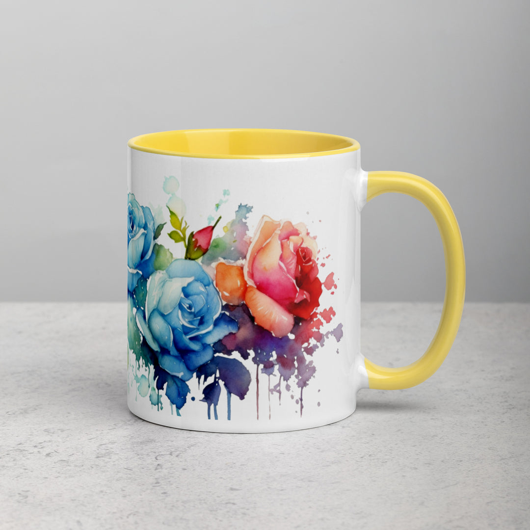 Roses - Mug with Color Inside