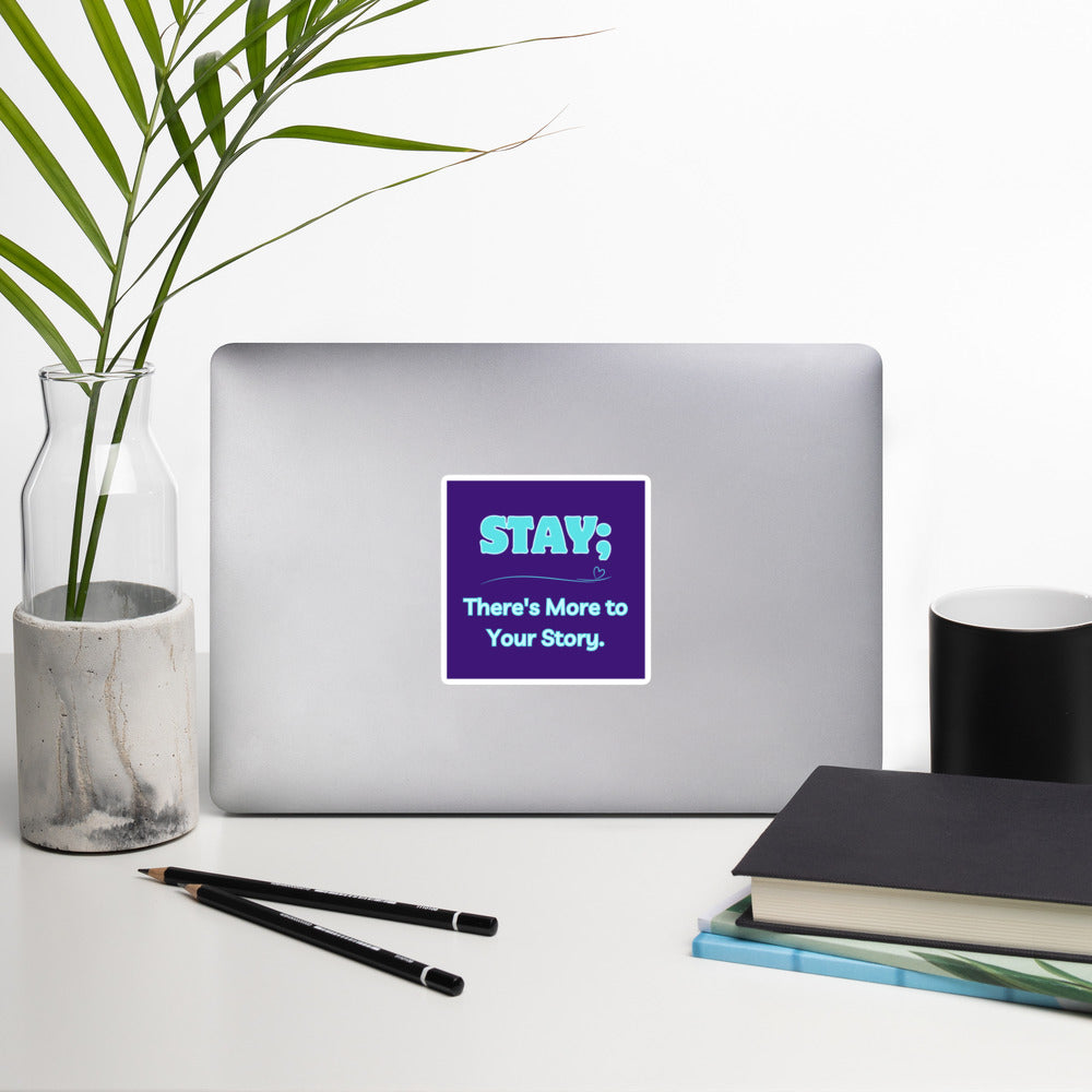 Stay - Purple Bubble-free stickers
